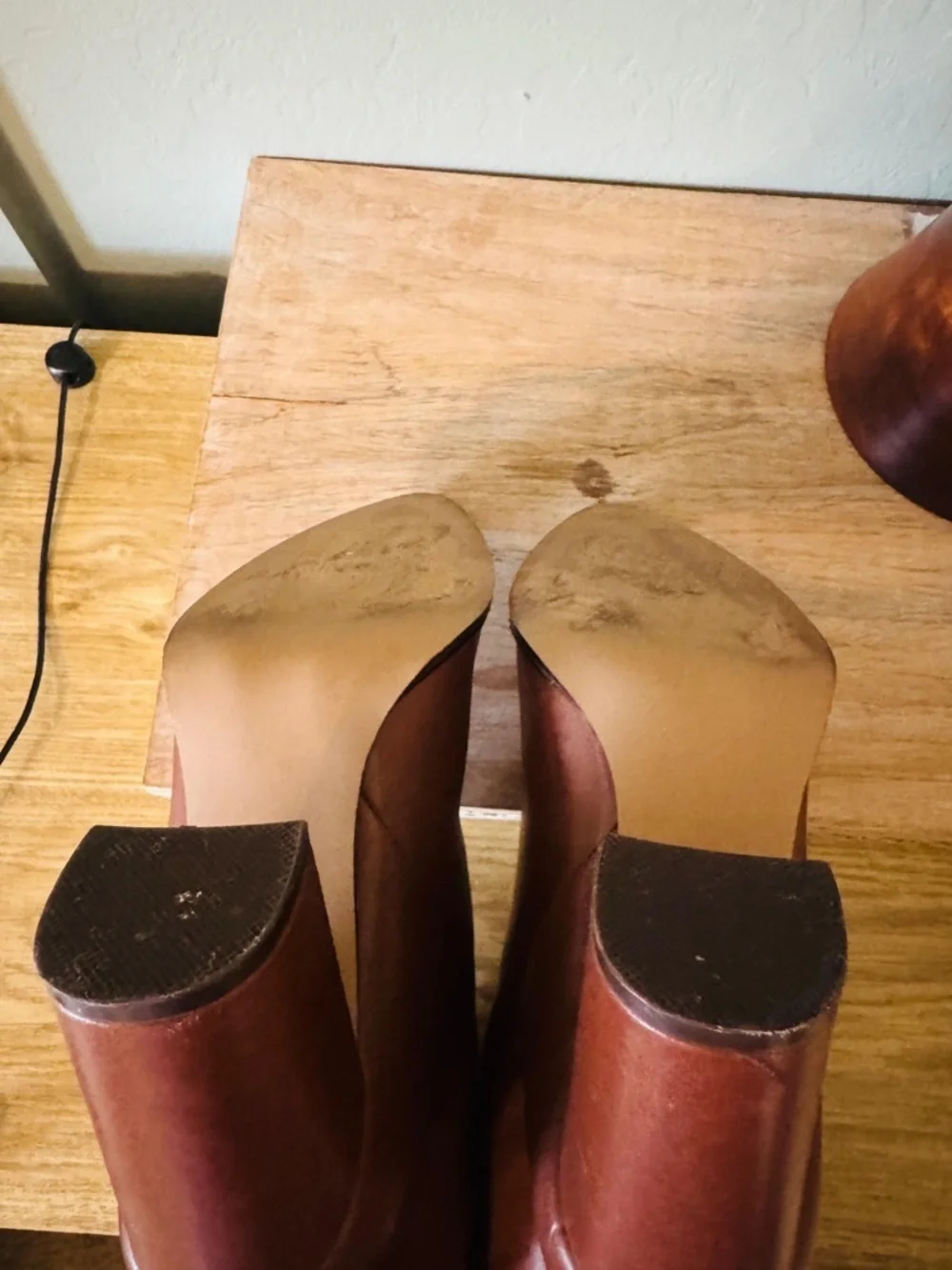 Steve Madden Cognac Over-the-Knee Leather Boots